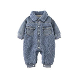 Denim Fleece Jumpsuit